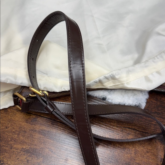 Louis Vuitton Bloomsbury PM Damier Ebene crossbody/shoulder coated canvas w/ COA - Picture 15 of 16